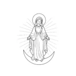 coloriage Assomption a colorier en ligne gratuitement