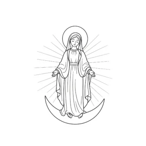 coloriage Assomption a colorier en ligne gratuitement
