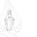 coloriage Assomption pour enfant de 4 ans