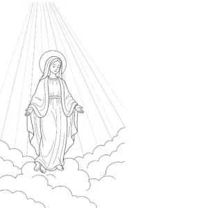 coloriage Assomption pour enfant de 4 ans
