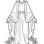 coloriage Assomption à imprimer gratuit