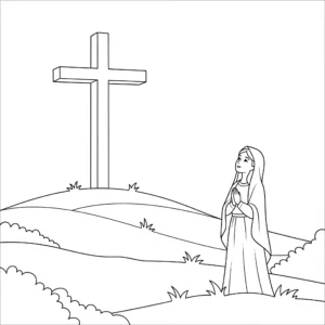 coloriage Assomption pour enfant de 6 ans