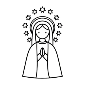 coloriage Assomption pour enfants