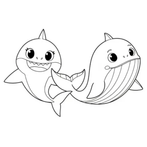 coloriage Baby Shark gratuit en ligne