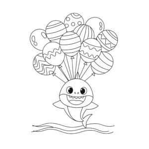coloriage Baby Shark a dessiner en ligne