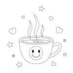 coloriage Esthétique à imprimer pdf gratuit