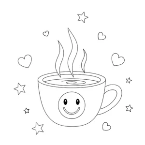 coloriage Esthétique à imprimer pdf gratuit