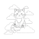 coloriage Esthétique et decoupage