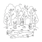 coloriage Esthétique à imprimer pour enfant de 2 ans