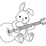 coloriage Guitare en ligne