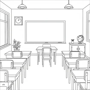 télécharger coloriage La Classe Qui se Vide gratuit