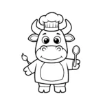 coloriage Le Taureau Gourmand a imprimer gratuitement