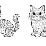 coloriage Mandala Chat a telecharger