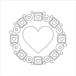 coloriage Mandala Coeur a imprimer gratuitement