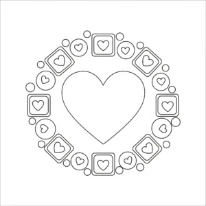 coloriage Mandala Coeur a imprimer gratuitement
