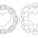 télécharger coloriage Mandala Coeur gratuit
