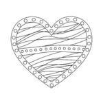 coloriage Mandala Coeur pour enfant de à imprimer