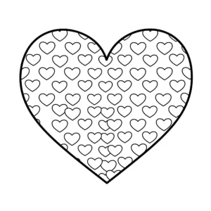 coloriage Mandala Coeur a imprimer pour enfant de 4 ans