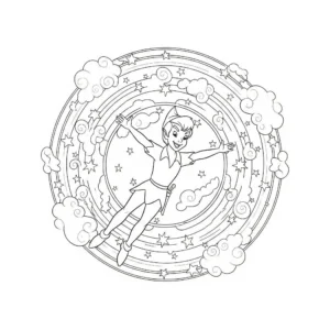 coloriage Mandala Disney à imprimer pour enfants