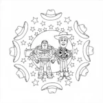 coloriage Mandala Disney pour enfant de 10 ans