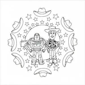 coloriage Mandala Disney pour enfant de 10 ans