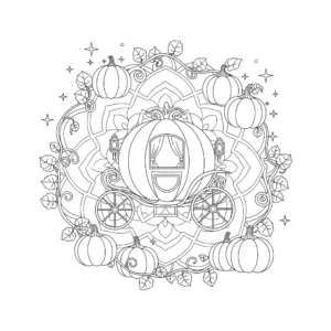 coloriage Mandala Disney pour enfant de 5 ans