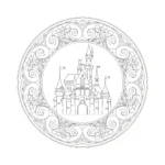 coloriage Mandala Disney pour enfant de 7 ans