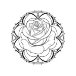 coloriage Mandala Disney à imprimer pour enfant de 3 ans