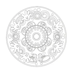 coloriage Mandala Disney a imprimer gratuitement