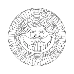 coloriage Mandala Disney pour bebe a imprimer