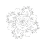 coloriage Mandala Disney pour enfant de 3 ans