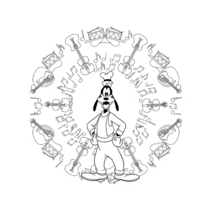 image pour coloriage Mandala Disney enfant