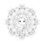 coloriage Mandala Disney a telecharger