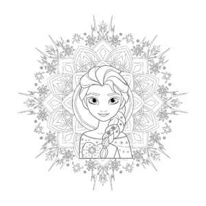 coloriage Mandala Disney a telecharger