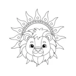 coloriage Mandala Lion en ligne