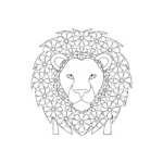 coloriage Mandala Lion en ligne