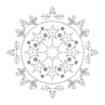 coloriage Mandala Noël pour enfants a imprimer