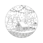 coloriage Mandala Noël gratuit