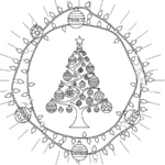coloriage Mandala Noël de pour enfants