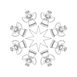 image pour coloriage Mandala Noël enfant