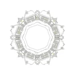 coloriage Mandala Noël pour enfant gratuit