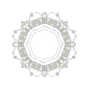 coloriage Mandala Noël pour enfant gratuit