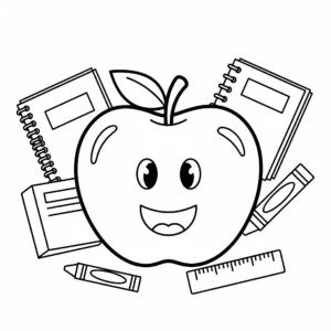 coloriage Merci Maitresse à imprimer pour enfant de 8 ans