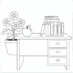 coloriage Merci Maitresse pour enfant de 10 ans