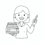 coloriage Merci Maitresse pour enfants à télécharger