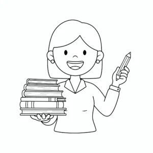 coloriage Merci Maitresse pour enfants à télécharger