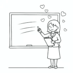 télécharger coloriage Merci Maitresse gratuit