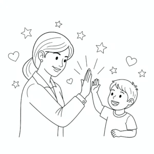 a imprimer coloriage Merci Maitresse gratuit