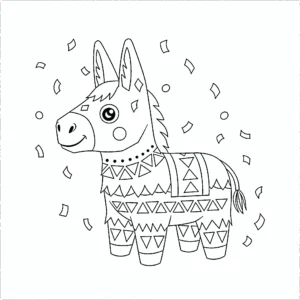 coloriage Mexique et découpage à imprimer
