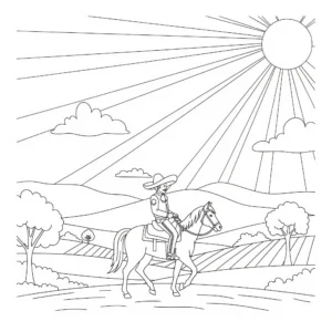 coloriage Mexique pour enfant gratuit